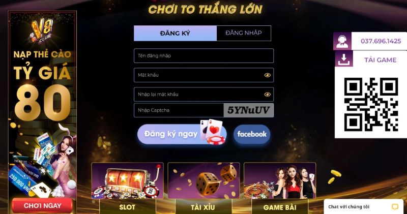 Nổ hũ V8 Club - Sân chơi cá cược hiện tại và tiên tiến 3 Đăng ký để tham gia chơi nổ hũ tại V8 Club