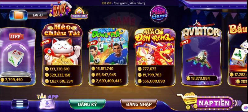 Nổ hũ Rikvip - Kho tàng game slot hiện đại và tân tiến 1 Nổ hũ Rikvip có sự đầu tư chỉn chu và bài bản