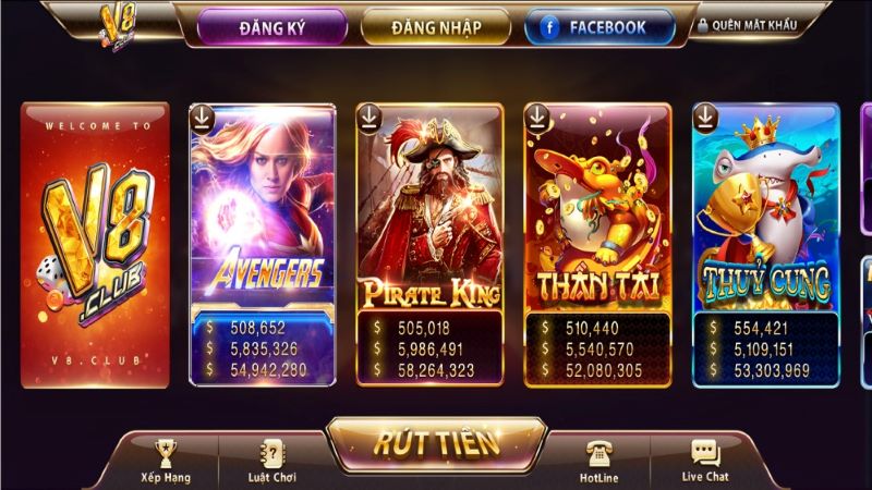 Nổ hũ V8 Club - Sân chơi cá cược hiện tại và tiên tiến 2 Tựa game Pirate King nổi tiếng nhất tại V8 Club